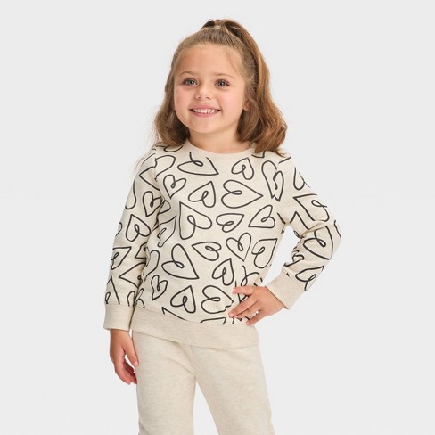 Baby Heart Sweater - Cat & Jack™ Cream : Target