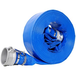 NAYSAYE Cleaning Tool and Accessory PVC Lay Flat Discharge Hose with Fittings for Outdoor Water Transfer , Blue, 21.1"*16.80"*7.30" - 1 of 4