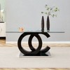 CENGHU Large Modern Minimalist Rectangular Dining Table for 8 people, Kitchen Table with MDF OC Shaped Brackets and Base for Kitchen, Dining Room - 2 of 4
