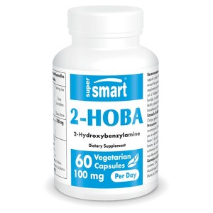 SuperSmart 2-HOBA Supplement 100mg per Day (Hobamine) - 2-Hydroxybenzylamine | Non-GMO & Gluten Free - 60 Vegetarian Capsules - 1 of 1