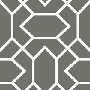 RoomMates Modern Geometric Peel and Stick Wallpaper Dark Gray: Vinyl, Self-Adhesive, Removable, 28.2 Sq Ft Coverage - 1 of 3