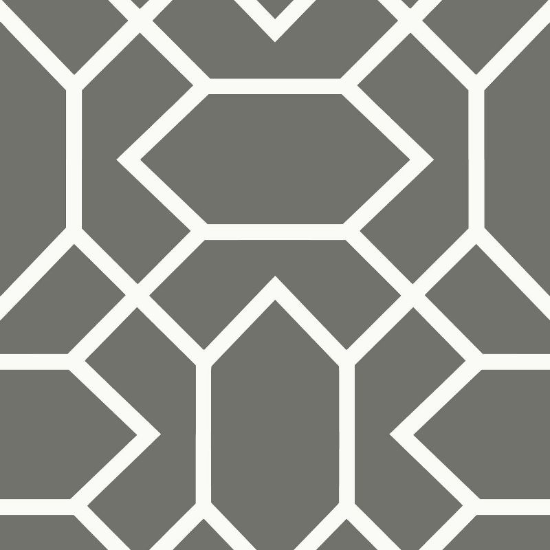 RoomMates Modern Geometric Peel and Stick Wallpaper Dark Gray, 1 of 8