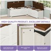 L-Shaped Storage Bench with Storage Wooden Storage Chest for Living Room Bedroom - 4 of 4