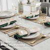 Aoibox Linen Placemats Set of 4, Heat Resistant Dining Table Mats, Kitchen Table Decor, Spring Placemats, Natural Linen, Eco-Friendly Rustic Style - 4 of 4