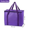 Unique Bargains Non-Woven Fabric Thermal Insulated Cool Warm Reusable Food Storage Bags 4 Pcs - 2 of 4