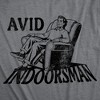 Mens Funny T Shirts Avid Indoorsman Sarcastic Introverted Graphic Novelty Tee for Men - Crazy Dog Men's T Shirt for Introverts - 2 of 4