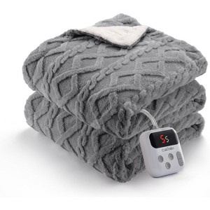 Heated Blanket Electric Blanke Soft with 4 Heating Levels & Auto Off, Overheat Protection, Machine Washable, ETL Certification - 1 of 4