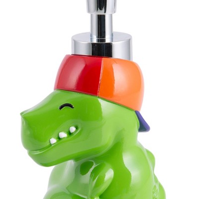Surfin' Dino Kids' 3-Piece Colorful Resin Bathroom Set