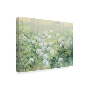 Trademark Fine Art -Julia Purinton 'Hydrangea Lane Flowers' Canvas Art - 1 of 3
