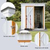 NicBex Outdoor Storage Shed With Lockable Doors Galvanized Metal Garden Shed for Patio, Lawn, Backyard - 4 of 4