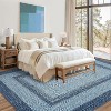 Braided Print Non-Slip Area Rug, Machine Washable Low Pile Polyester Carpet for Living Room Bedroom - 2 of 4