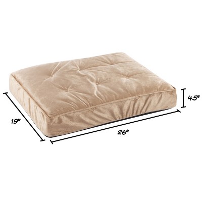 Pet Adobe Orthopedic Pet Bed With Egg Crate Memory Foam Cushion - Tan