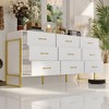 Famapy Large 9 Drawers Dresser With Form Metal Legs - 4 of 4