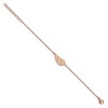 Chisel Stainless Steel and Textured Rose IP-plated Angel Wing 6.25" Bracelet with 1.25" Ext. - 4 of 4