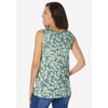Woman Within Plus Size Perfect Printed Scoopneck Tank - 3 of 4