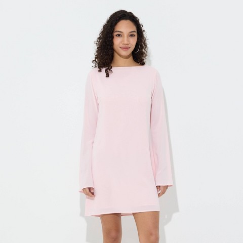 Женские платья Wild Fable Women's Bell Long Sleeve Georgette Mini Dress - Wild Fable™ Pink M
