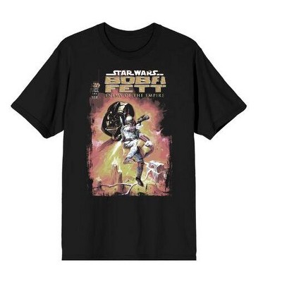 Heroes & Villains: Star Wars Boba Fett Comic Cover Issue 1 T-Shirt on Black