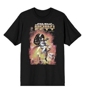 Heroes & Villains: Star Wars Boba Fett Comic Cover Issue 1 T-Shirt on Black - 1 of 2