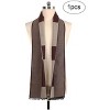 Unique Bargains Men's Fashionable Rectangle Long Knitted Warm Winter Soft Scarves Wrap Shawl - 2 of 4