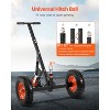 VEVOR Heavy-Duty Trailer Dolly, 1200lbs Tongue Weight Capacity, Carbon Steel Trailer Mover with 2 inch Ball, 15.2 inch Pneumatic Tires, Black+Orange - 4 of 4