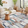 Washable Geometric Rug Non-Slip Modern Abstract Rug Boho Accent Rug - 3 of 4