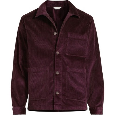 Lands' End Men's Corduroy Chore Jacket - Large - Lush Burgundy — фото 2