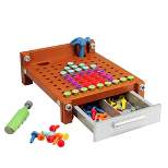 Educational Insights Design & Drill My First Workbench with Electric Toy Drill, 125 Pieces, Preschool STEM Toy Ages 3+
