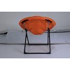 Comfy Saucer Chairs, Folding Reading Lounge Chair, Cozy Faux Fur Living Room Chair with Soft Thick Padded Seat & Metal Frame - 2 of 4