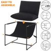 GustoWave Oversized Comfy Lounge Chair, Sling Accent Chair for Living Room, Metal Framed Armchair with Shredded Foam Cushioning - 3 of 4