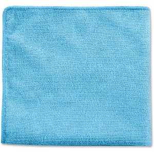 Rubbermaid Commercial Microfiber Cleaning Cloths, 12 x 12, Blue, 24/Pack - 1 of 1