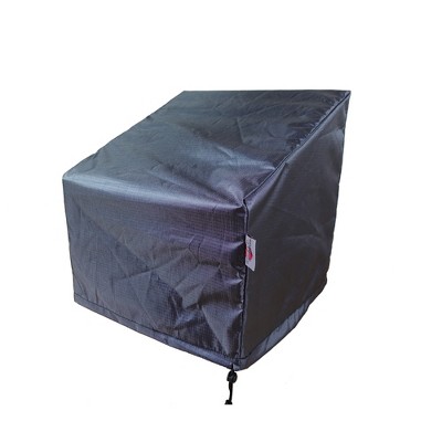 Shield Gold Club 2-Layer Polyester Fabric Chair Wide Cover - 37x35x24/36" Charcoal Grey