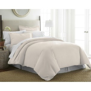 Pointehaven 525 Thread Count 100% Long Staple Cotton Solid Sateen Luxury Duvet Set - 1 of 4