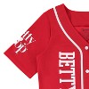 Ladies Betty Boop Baseball Jersey - Betty Boop, Bonnie , Margie, and Mae Mesh Button Down Baseball Jersey - Betty Boop Vintage Shirt (Red, Small) - 3 of 4