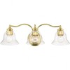 Livex Lighting Moreland 3 - Light Vanity in  Polished Brass - 4 of 4