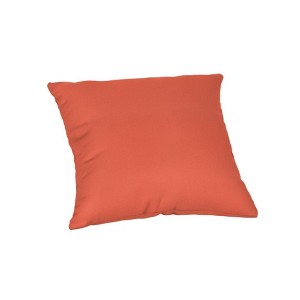 Casual Cushion Solid Sunbrella Fabric 1-Piece Indoor/Outdoor Square Throw Pillow - 1 of 4