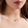 EVRY JEWELS WATERPROOF Gold or Silver Plated Faye Birthstone Necklace - 2 of 2