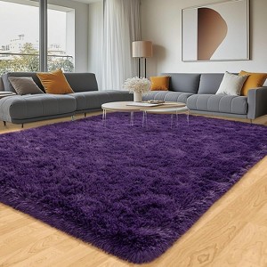 LOVEVOOK Rugs for Living Room, Fluffy Area Rugs for Bedroom, Soft Carpet Shag Kids Room Rug, Non-Slip Rugs Indoor - 1 of 4