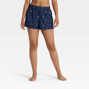 Women's Boxer Pajama Shorts - Wild Fable™ - 1 of 4