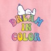 Boys' - Peanuts - Dream In Color Graphic Long Sleeve Fleece Sweatshirt - 2 of 4