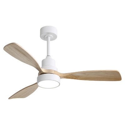 Sofucor 48'' Ceiling Fan with Lights 3 Wood Blades and Remote Control