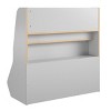 TopComfy Decorative Bookshelf Family Friendly Kids Bookshelf Toy Storage Cabinet Compartment Book Organizer for Bedroom, Gray, 17.3"*35.6"*36.3" - 3 of 4
