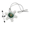 University of Vermont Catamount Logo Metal Snowflake Christmas Tree Holiday Ornament - image 3 of 3