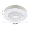 YIYIBYUS 20'' Enclosed Low Profile Round Ceiling Fan with Remote Control - 3 of 4