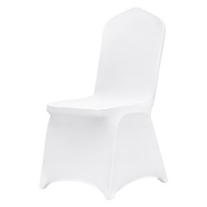 VEVOR Stretch Spandex Folding Chair Covers, Universal Fitted Chair Cover, Removable Washable Protective Slipcovers, for Wedding, 150PCS White - 1 of 4