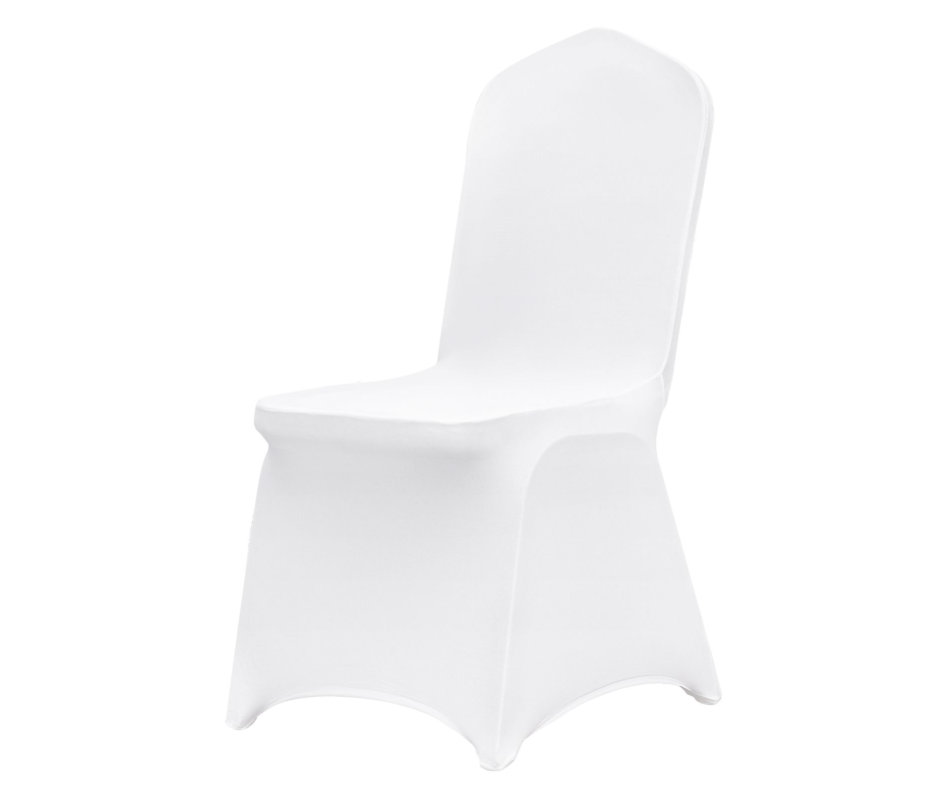 VEVOR Stretch Spandex Folding Chair Covers, Universal Fitted Chair Cover, Removable Washable Protective Slipcovers, for Wedding, 150PCS White