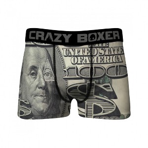Mens Crazy Boxer $100 Bill Benjamins Boxer Briefs - 1 of 3