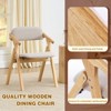 Padded Folding Chairs 2 Pack, Foldable Dining Chairs with Padded Seat and Back, Mid Century Modern Chair for Living Room - 4 of 4