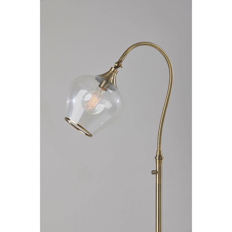Bradford Floor Lamp (Includes Light Bulb) Antique Brass - Adesso, 5 of 9