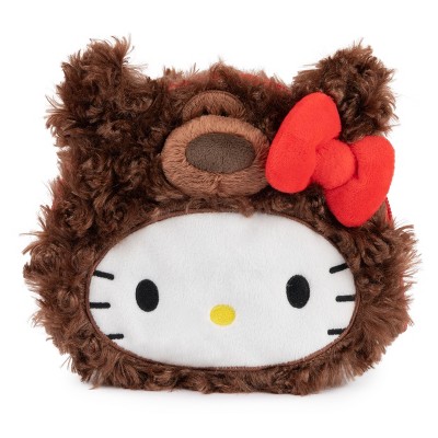 Gund Sanrio Hello Kitty Philbin Teddy Bear Plush Pouch With Zipper For ...