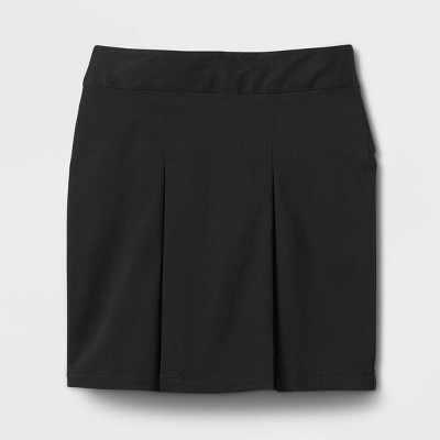 Girls' Pleated Twill Uniform Skorts - Cat & Jack™ Black 